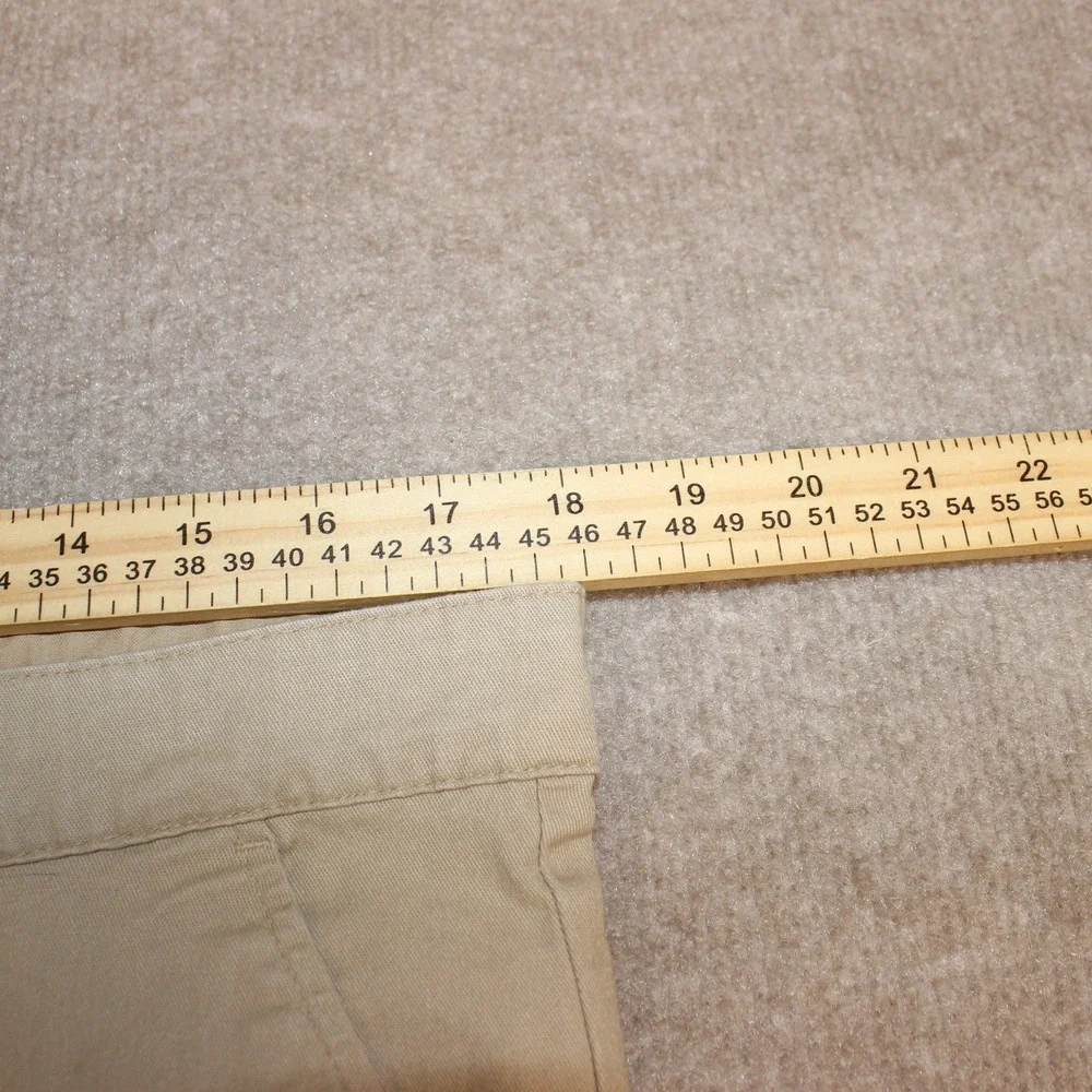 Old Navy Boys 20 Plus Khaki Chino Shorts Built-In Flex Tan Flat Front Chinos